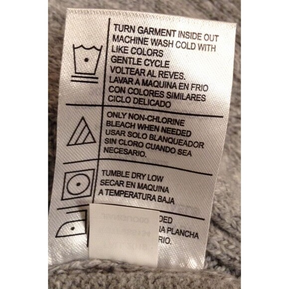 Tricots Cardigan Sweater Men 2XL Gray Cable Knit Shawl Collar Academia Heritage - Picture 11 of 12